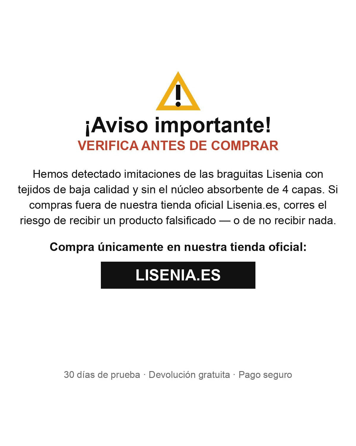 Aviso: compra solo en Lisenia.es